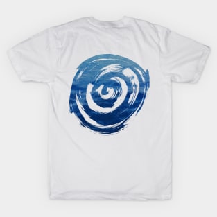 Blue Sea Cool Abstract Pattern design, Wall art Gift, ocean theme T-Shirt